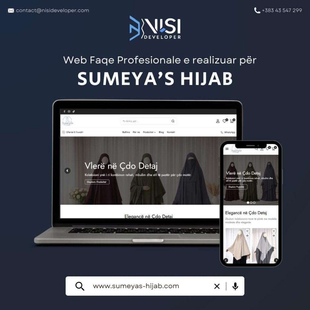 NISI Developer Website for Sumeyas Hijab NISI Developer
