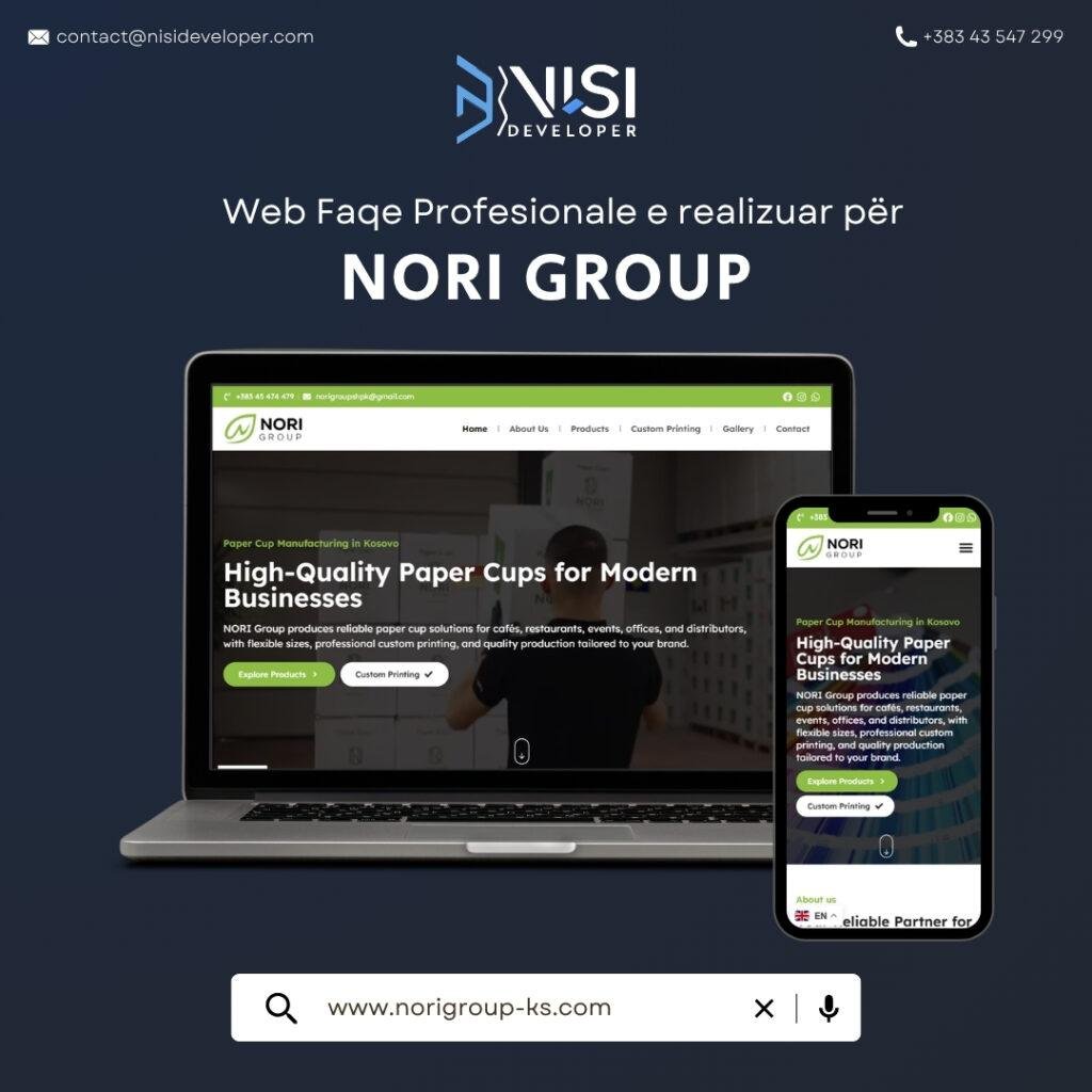 NISI Developer Website for Nori Group Papercups - NISI Developer v2