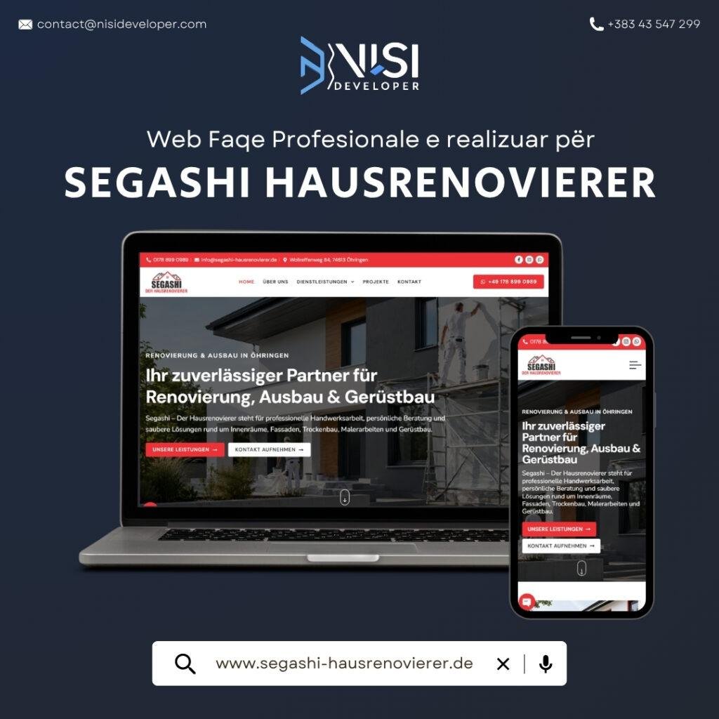 NISI Developer Website for Segashi Hausrenovierer - NISI Developer